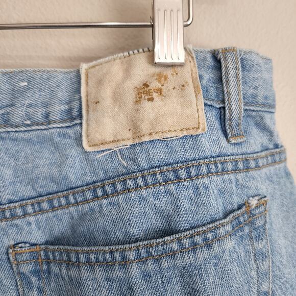 Bugle Boy Jeans Vintage 90s Light Wash Denim Shorts Size 36 - Picture 7 of 7